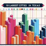 The inscription 10 Largest Cities in Texas next to the graph